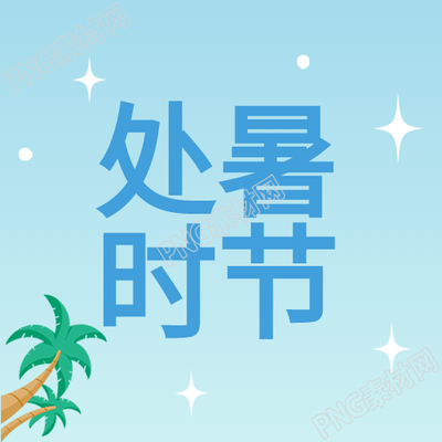 夏日暖风中的椰树星星
