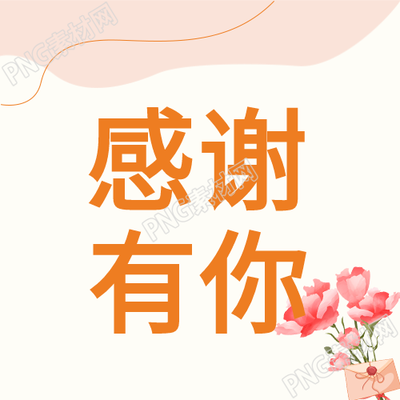感恩有你唯美线条信封鲜花公众号次图