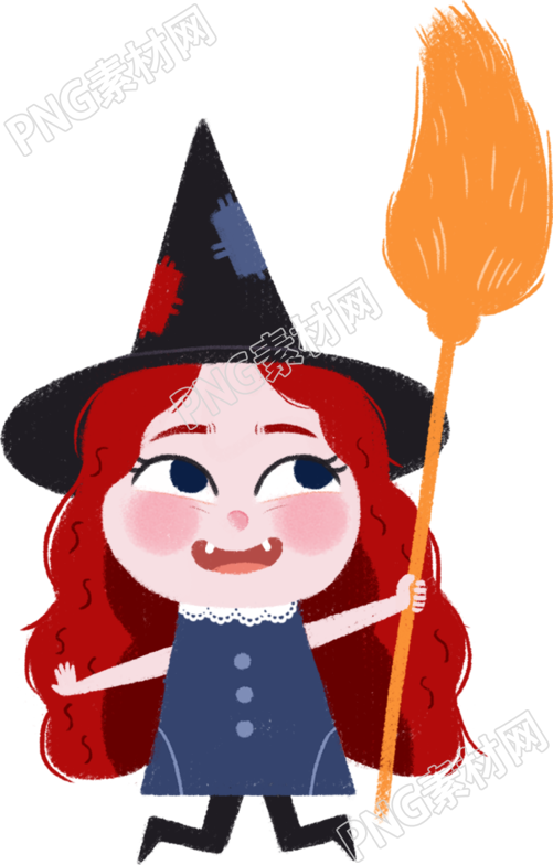 女巫在万圣节夜晚使魔法焕发新生机