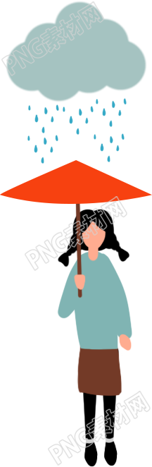 小女孩在雨天中的故事