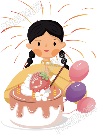 小女孩享用美味蛋糕