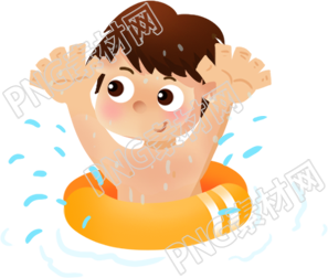 水中的人