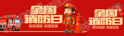 关注消防珍爱生命全国消防日公众号封面图