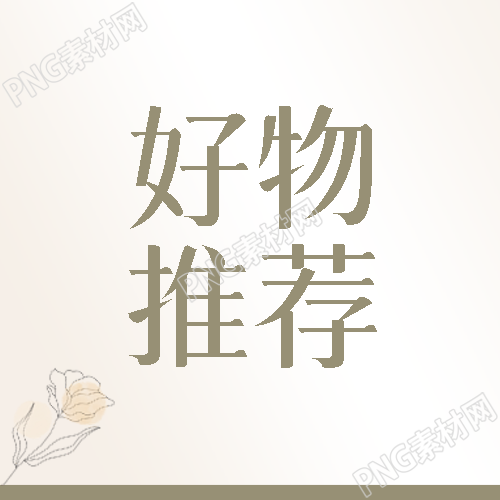 线条花朵好物推荐简约微信公众号次图