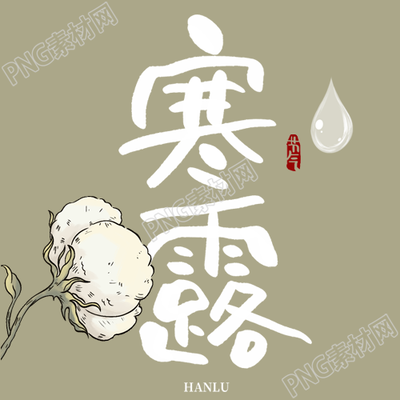 极简风棉花24节气寒露微信公众号次图