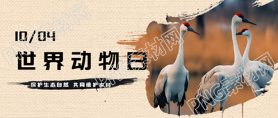 共同维护我们的家园世界动物日微信公众号首图