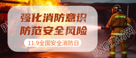 11月9日中国全国消防日宣传微信公众号首图