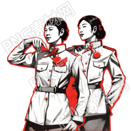 创意设计奋斗女性素材PNG高清插画素材