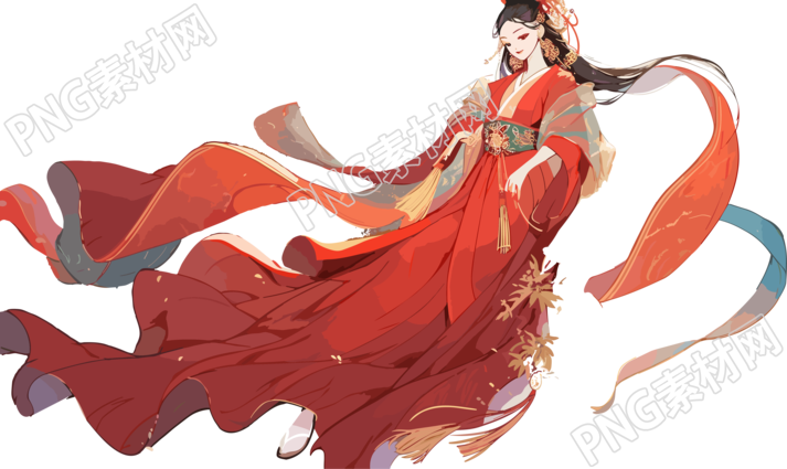 中国古风嫦娥仙子PNG素材