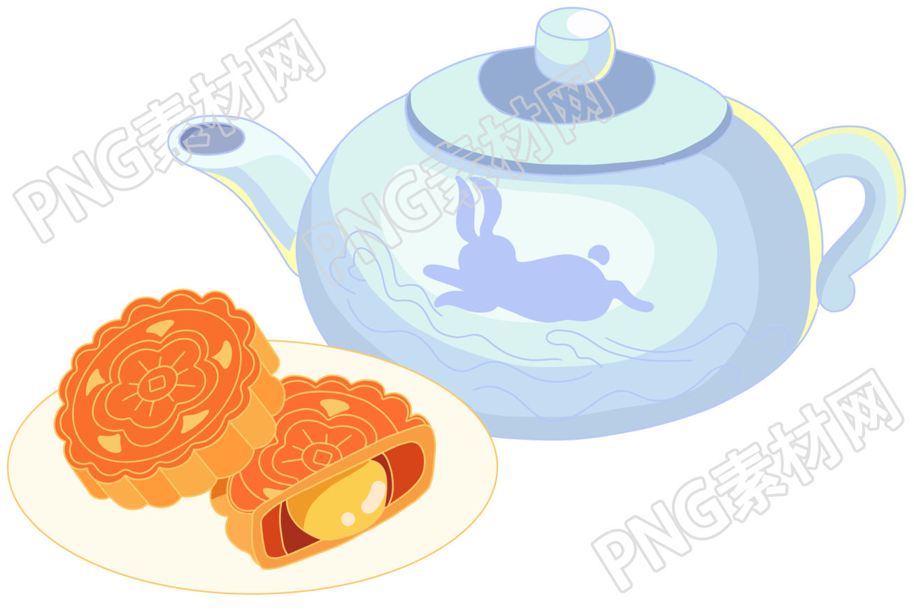 中秋节月饼设计元素