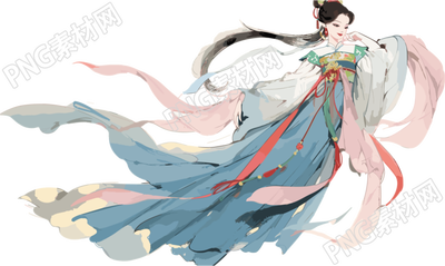 中国风嫦娥仙子插画素材