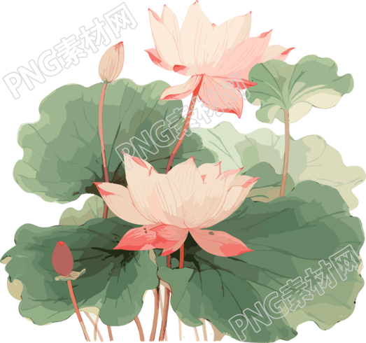 音天莲花画插图