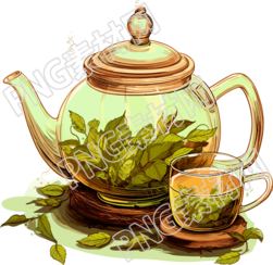 白色雏菊花茶壶自然与人工元素