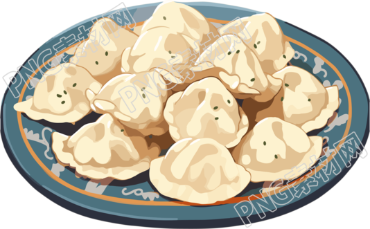 透明背景商业使用饺子PNG元素