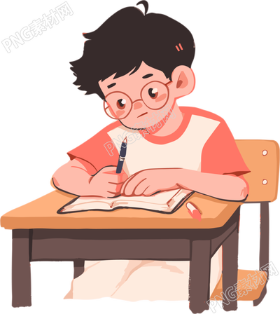学生学习教育插画商用素材