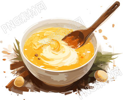 美味汤可商用透明背景高清图形插画