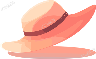 夏日阳光帽插画设计