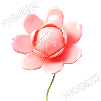 高清PNG创意膨胀气球玫瑰花设计素材