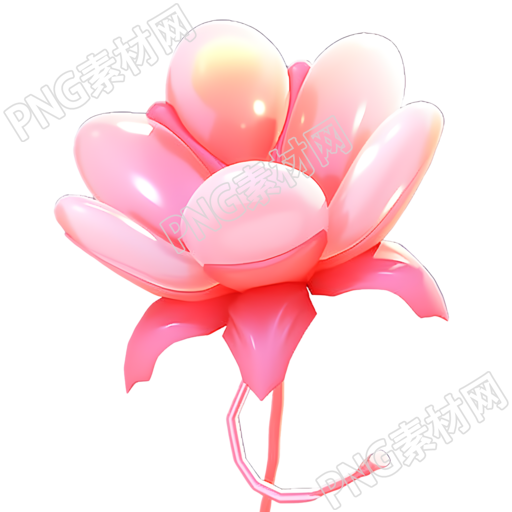 3D玫瑰花浪漫花卉PNG素材