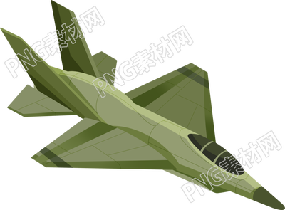 手绘防空演练飞机透明背景插画