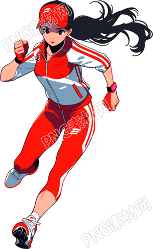 活力运动员矢量插画素材