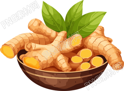 生姜创意设计元素PNG
