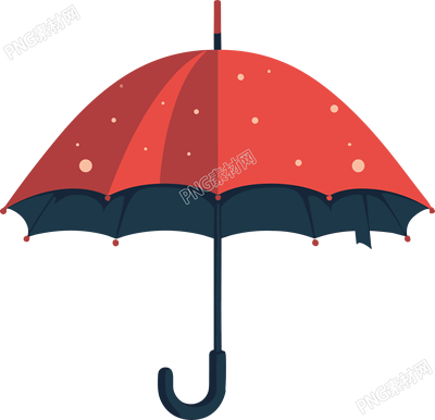 手绘雨伞插画商用素材