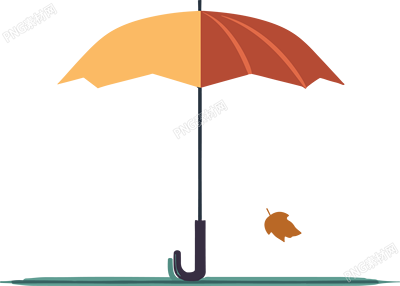 简约风格雨伞插画