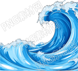可商用海浪插画图形素材