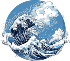 商业设计海浪透明背景素材