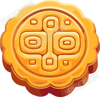透明背景中秋月饼高清PNG元素