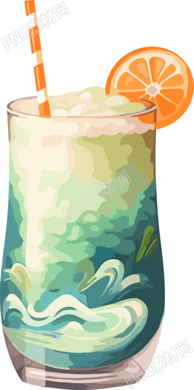 中国风格奶茶插画设计素材