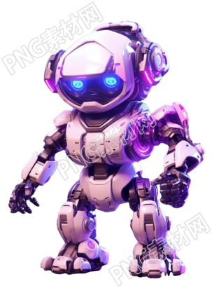 造型复杂的机器人PNG素材