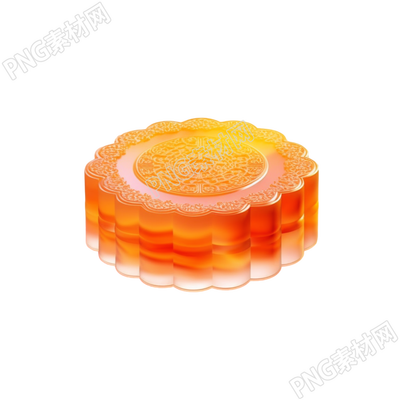 创意商业设计半透明月饼素材