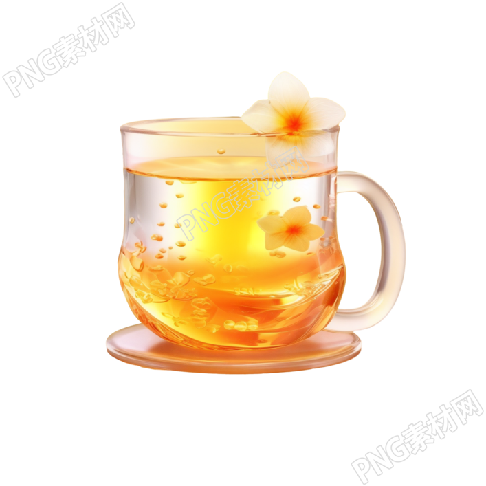 浓郁花茶素材
