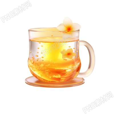 浓郁花茶素材