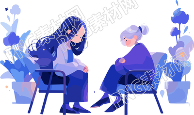 可商用心理辅导插画