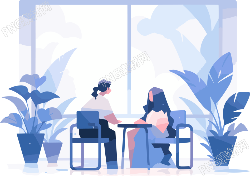 心理咨询插画设计素材