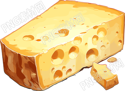 高清插画设计奶酪图案素材