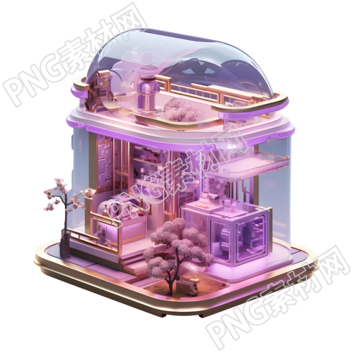 创意商业图形购物店铺插画