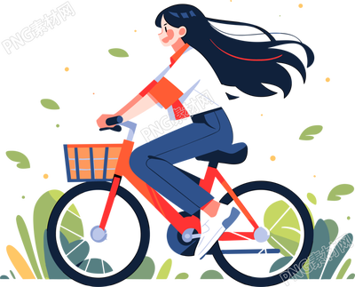探索自然山地自行车运动插画