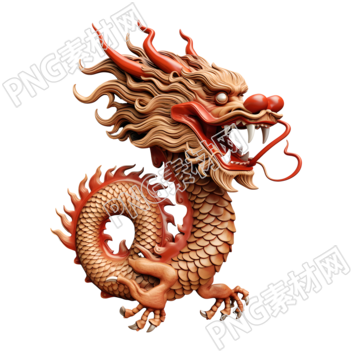 3D中国龙卡通形象素材
