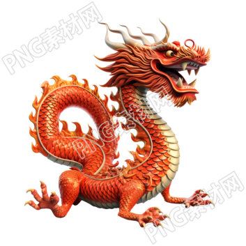 商业可用3D中国龙图形素材