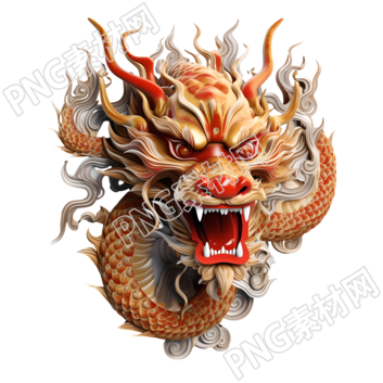 拥有神秘力量的3D中国龙素材