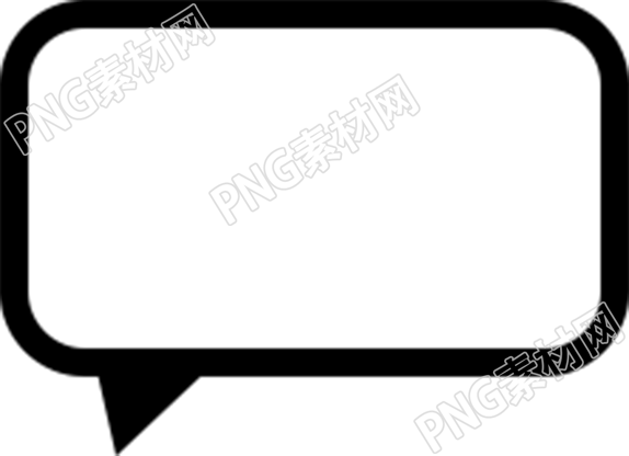 透明背景粗线条信息图标插画