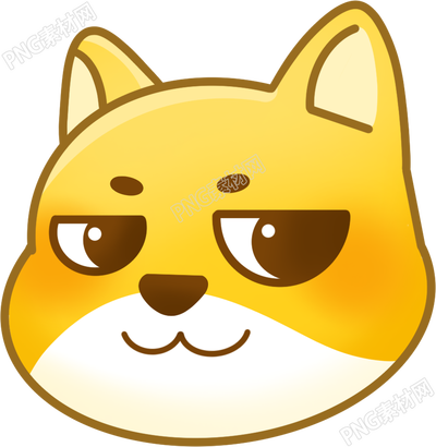微信表情包狗头表情图标PNG商用插画