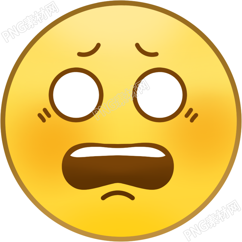 微信表情包惊讶表情图标PNG商用插画