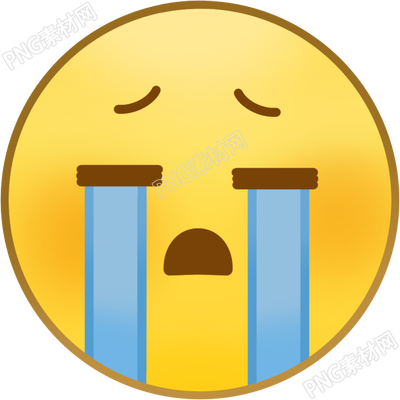 微信表情包伤心表情图标PNG商用插画