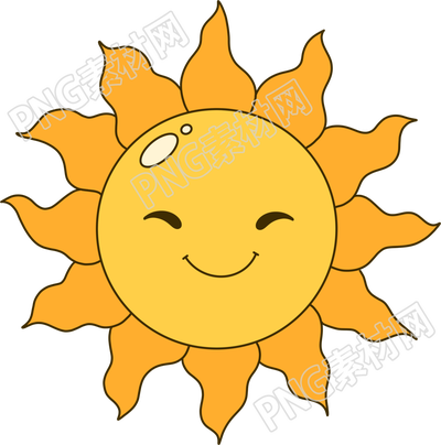 幼儿园绘画卡通太阳素材