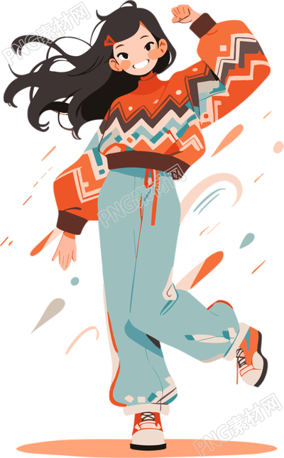 插画设计灵感酷炫中国女性扁平插画